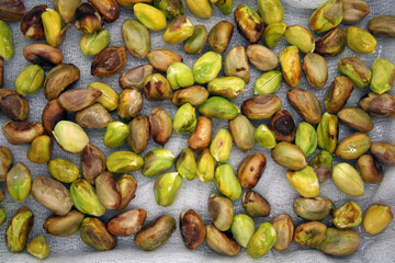 Very healthy sprouted pistachios with many vitamins and minerals