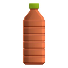 Fertilizer garden bottle icon. Cartoon of fertilizer garden bottle vector icon for web design isolated on white background