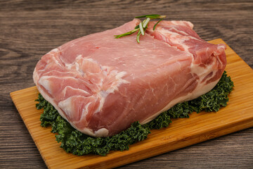 Pork meat piece for cooking