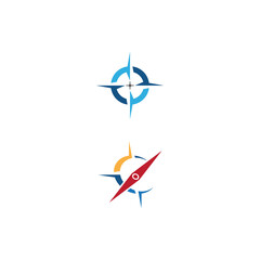 Compass Logo Template vector icon