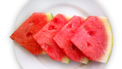 watermelon on a plate