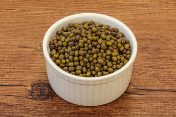 Vegetarian cuisine - dry green lentil