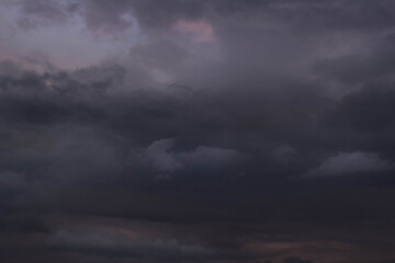 Fototapeta na wymiar clouds at sunset after rain