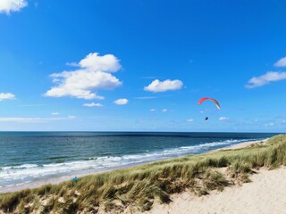 kite on the beach in Castricum, Netherlands 