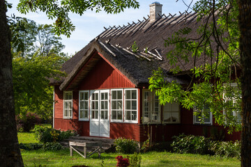 Fototapeta na wymiar Traditional house in estonia