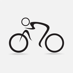 Bike logo icon design. Vector.