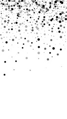 Scattered dense balck dots. Dark points dispersion