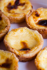 crispy fresh homemade egg tart 