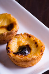 crispy fresh homemade egg tart 