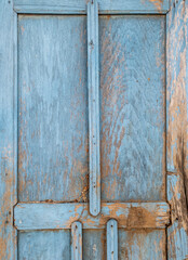 blue painted wood texture.