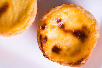 crispy fresh homemade egg tart 