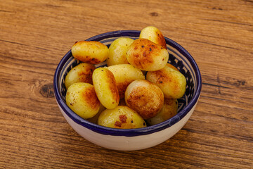 Roasted baby potato in the bowl