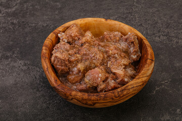 Gurmet venison stew with spices