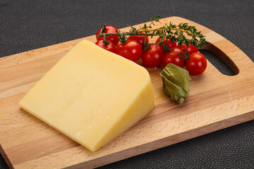 Hard parmesan cheese piece