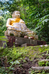 Buddha Statue in the Forest