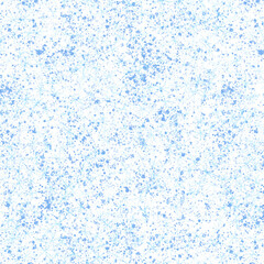 Hand Drawn blue Snowflakes Christmas Seamless Patt