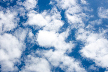 Fototapeta premium Blue sky and white clouds fine weather