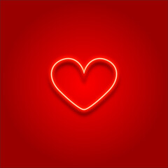 Red heart vector illustration