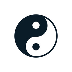 Yin yang outline icons. Vector illustration. Editable stroke. Isolated icon suitable for web, infographics, interface and apps.
