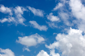 Obraz na płótnie Canvas Blue sky and white clouds fine weather