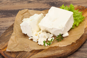 Greek traditional Feta soft cheese