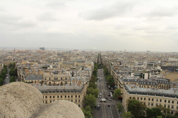 エッフェル塔から見たパリの街並み