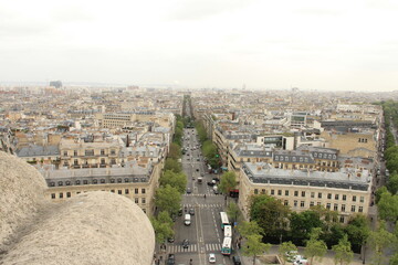 エッフェル塔から見たパリの街並み