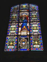 stained glass window in church