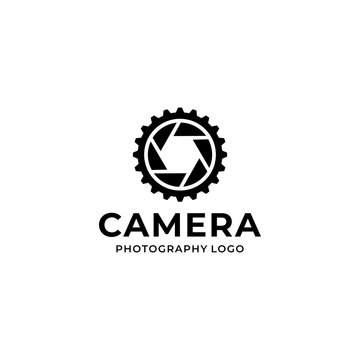 Gear and Camera  Photography Design Logo template