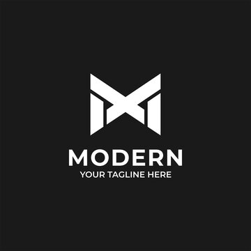 letter M X Modern inspiration logo vector image 