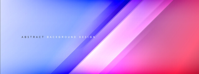 Motion concept neon shiny lines on liquid color gradients abstract backgrounds. Dynamic shadows and lights templates for text