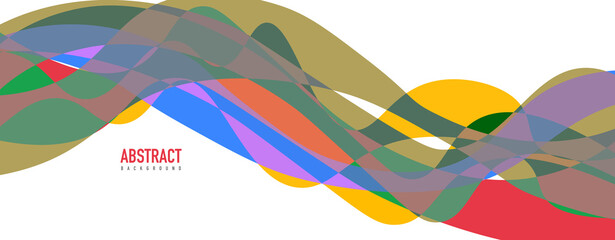 Obraz premium Fluid wave colorful abstract background. Dynamic colorful vibrant vector design