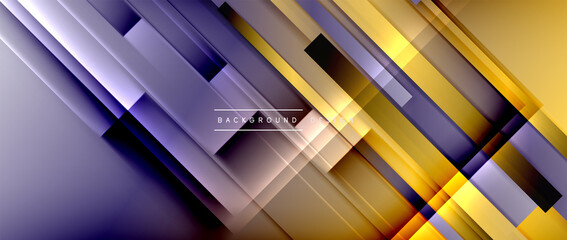 Fototapeta na wymiar Dynamic lines on fluid color gradient. Trendy geometric abstract background for your text, logo or graphics