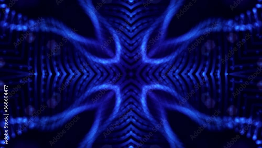 Poster abstract theme of microworld or nanotechnology. 4k looped sci-fi 3d background with light effects. g