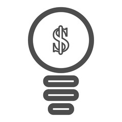 Light bulb, Light lamp icon vektor