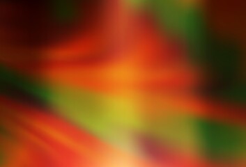 Dark Orange vector blurred bright template.