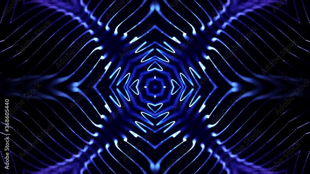 Poster abstract theme of microworld or nanotechnology. 4k looped sci-fi 3d background with light effects. g