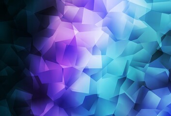 Dark Pink, Blue vector triangle mosaic texture.