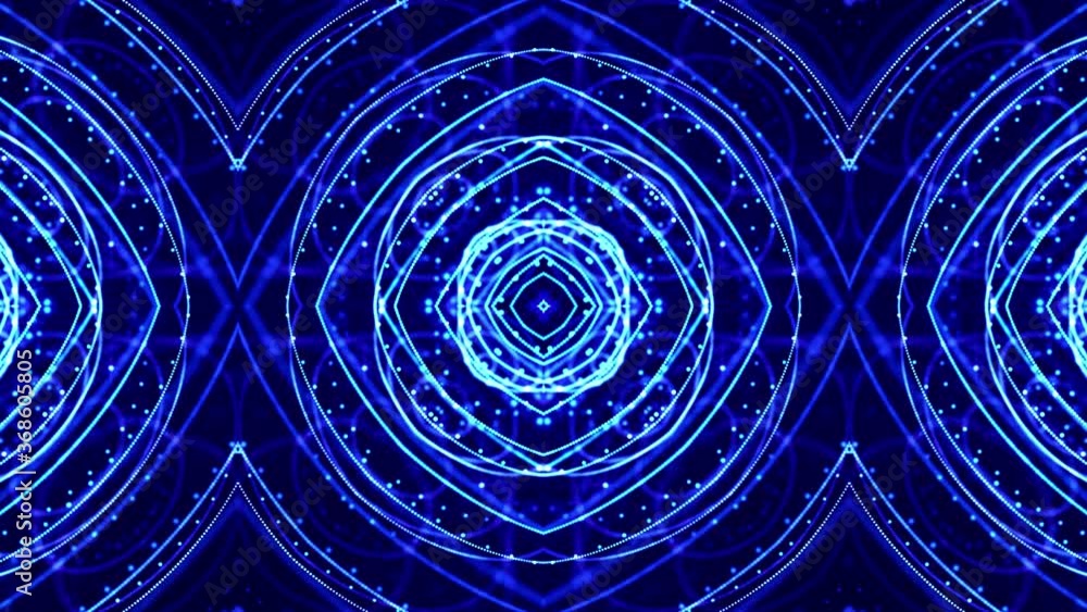 Poster abstract theme of microworld or nanotechnology. 4k looped sci-fi 3d background with light effects. g