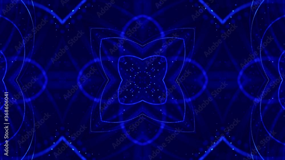 Poster abstract theme of microworld or nanotechnology. 4k looped sci-fi 3d background with light effects. g