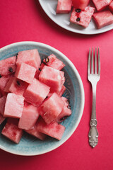 watermelon in a plate