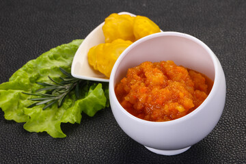 Zucchini squash caviar