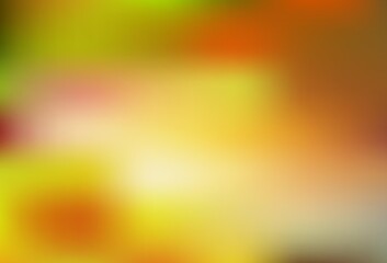Dark Yellow vector abstract blurred background.