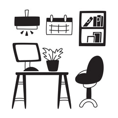 furniture set, interior decoration 