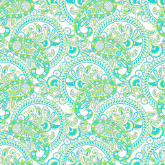 Paisley seamless  Damask ornament. Floral Vector illustration