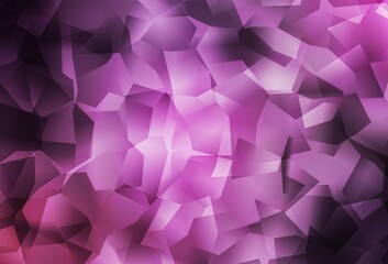 Fototapeta premium Light Purple, Pink vector abstract polygonal template.