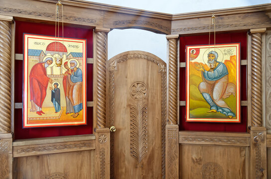 Church of the Residence of Catholicos-Patriarch of all Georgia, Interior frescos, Zugdidi, Samegrelo province, Georgia