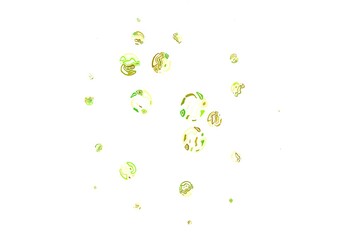 Fototapeta na wymiar Light Green, Yellow vector background with spots.