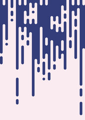 Abstract Rounded Color Lines halftone transition background illustration