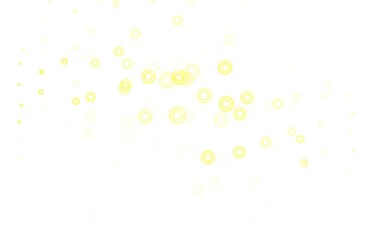 Light Green, Yellow vector backdrop with dots.